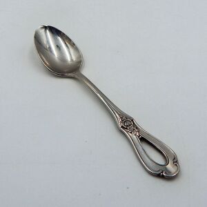 Oneida Toujours Teaspoon Heirloom Cube 6-1/8 In Stainless Floral Pierced Handle